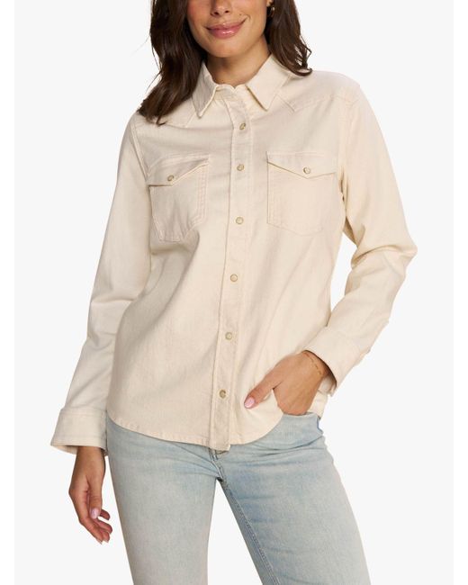 Mos Mosh Natural Elvira Long Sleeve Pocket Detail Shirt