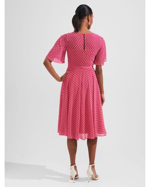 Hobbs Pink Petite Eleanor Dress