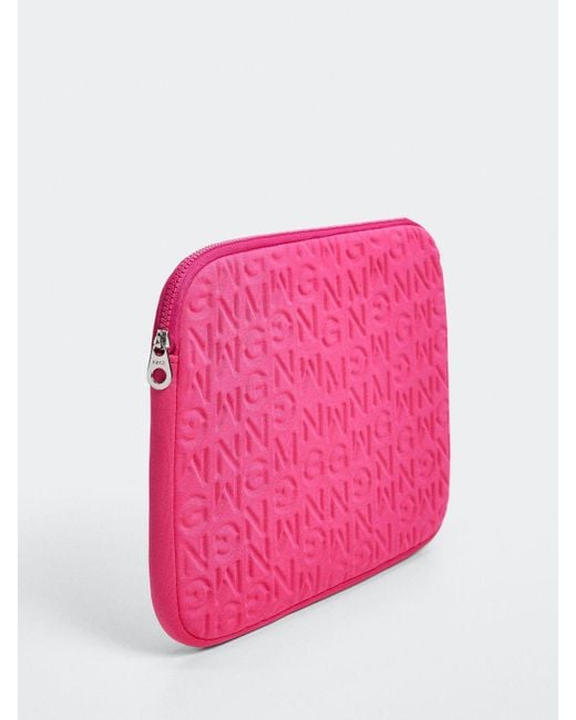 Mango Pink Padded Laptop Case