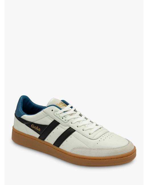 Gola White Classics Contact Leather Lace Up Trainers for men