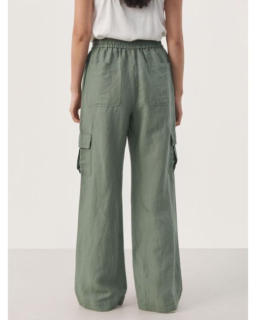 Part Two Green Grazia High Waist Cargo Trousers