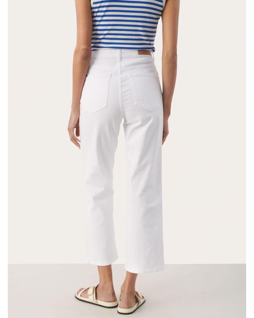 Part Two White Judy Straight Legs High Waist Jeans