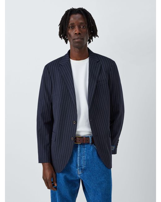 Ralph Lauren Blue Polo Polo Modern Rope Stripe Suit Jacket for men