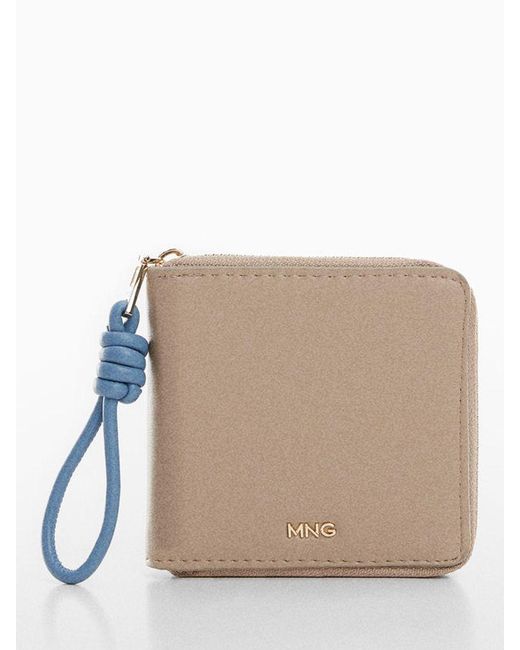 Mango Natural Chulo Faux Leather Two-tone Wallet