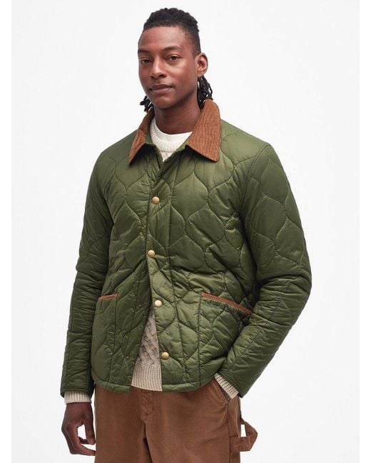 Barbour Green Tomorrow's Archive Malyk Quilted Jacket for men
