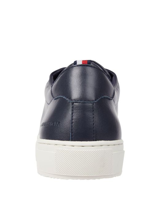 Tommy Hilfiger Blue Heritage Premium Leather Trainers for men