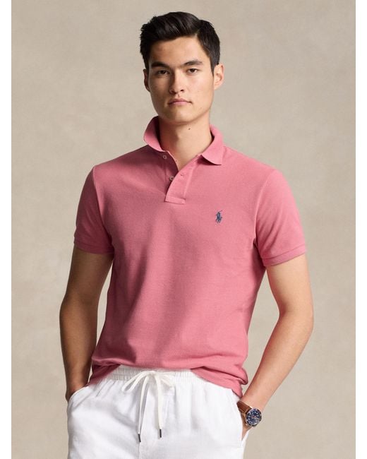 Ralph Lauren Pink American Style Standard Polo Shirt for men
