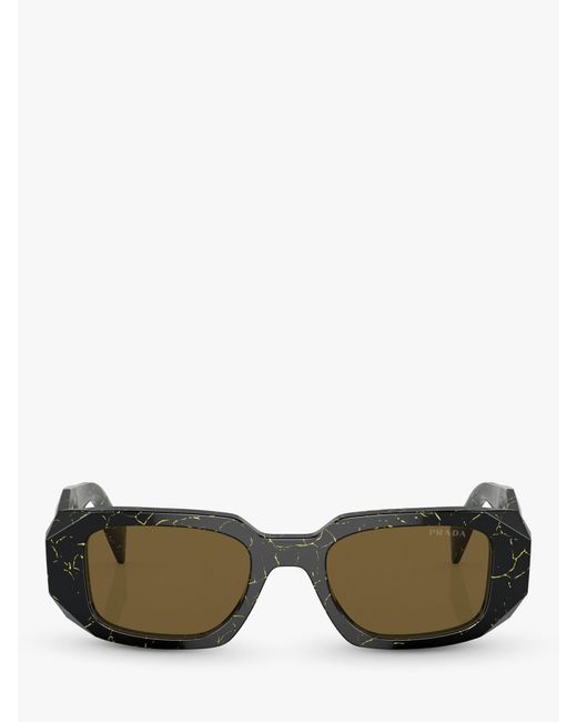 Prada Multicolor Pr 17ws Rectangular Sunglasses