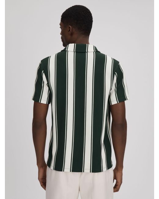 Reiss Multicolor Alton Textured Stripe Shirt for men