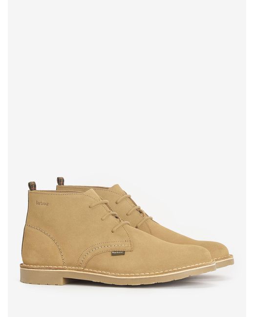 Barbour Natural Siton Suede Desert Boots for men
