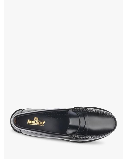 Sebago Gray Dan Lug Leather Loafers for men