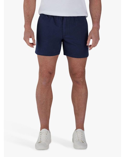 Raging Bull Blue Stretch Chino Shorts for men