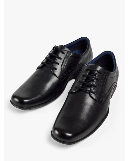 Pod Black Alec Smart Leather Lace Up Shoes for men