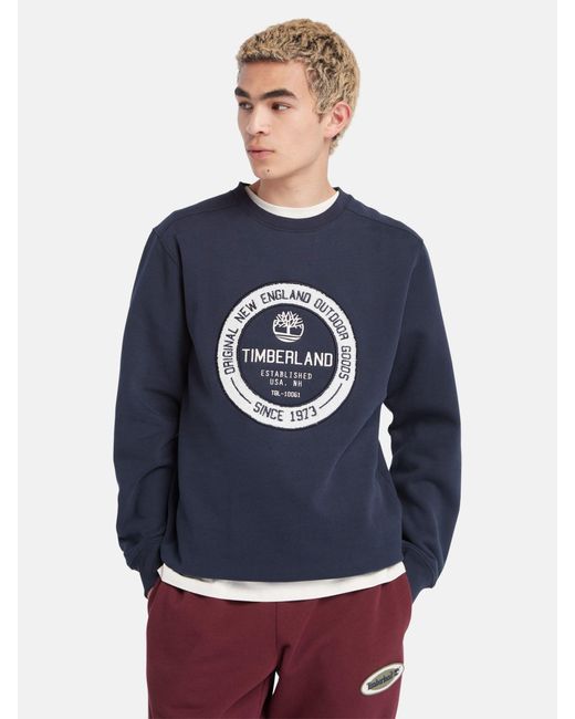 Timberland Blue Carrier Sweatshirt for men