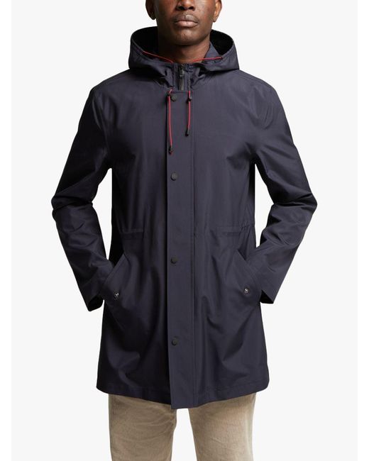 Guards London Blue Filey Waterproof Lightweight Raincoat for men