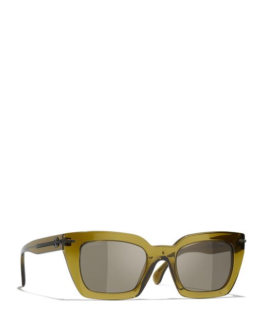 Chanel Multicolor Rectangular Sunglasses Ch5509