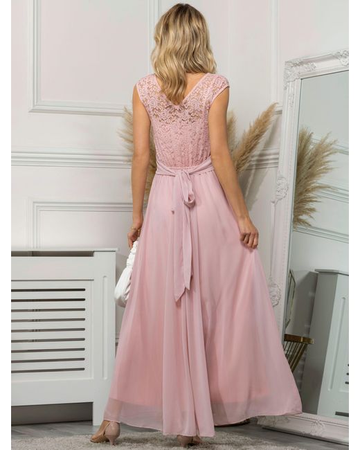 Light pink lace store maxi dress