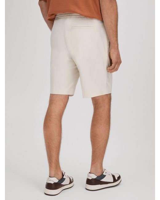 Reiss White Sussex Shorts for men