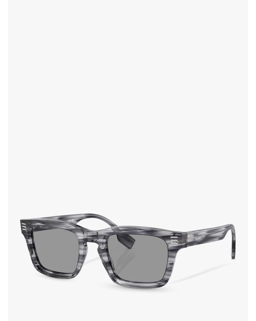 Burberry Gray Be4403 Rectangular Sunglasses for men
