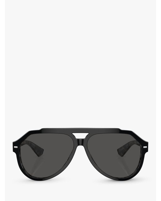 Dolce & Gabbana Gray Dg4452 Aviator Sunglasses for men