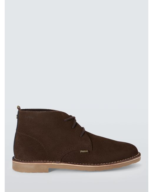 Barbour Brown Siton Suede Desert Boots for men