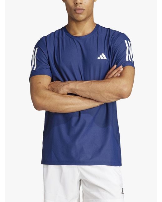 Adidas Blue Own The Run Short Sleeve T-shirt for men