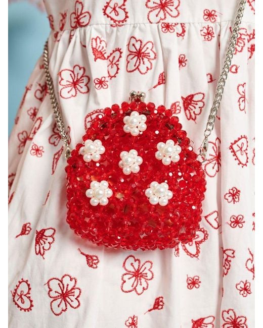Sister Jane Red Sweet Cherry Beaded Purse