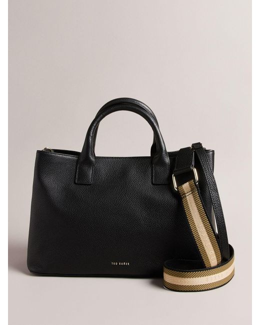 Ted Baker Black Winisie Pebble Leather Bag