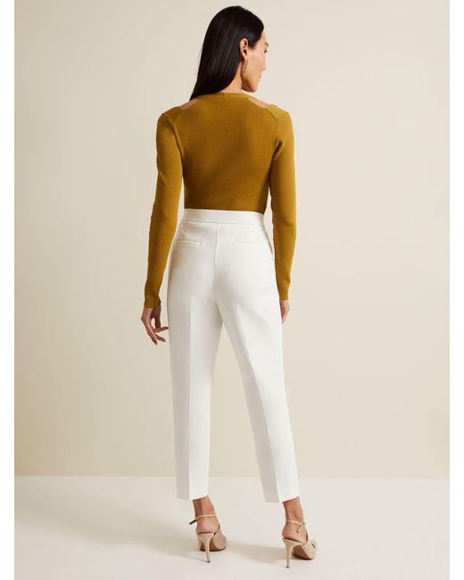 Phase Eight Natural Ulrica Tapered Suit Trousers