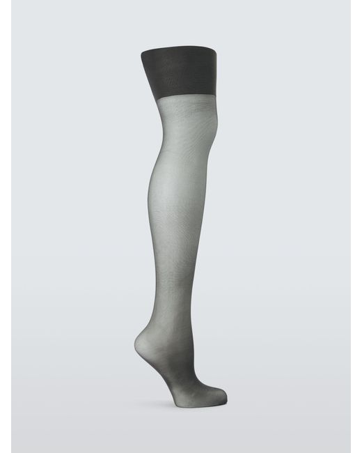 John Lewis 20 Denier Medium Support Tights in White Lyst UK