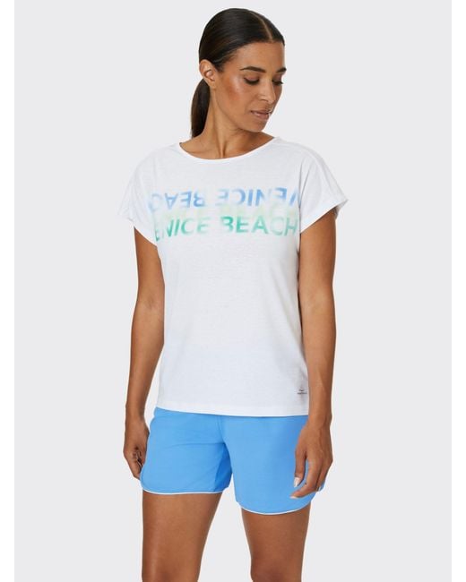 Venice Beach White Tia T-shirt