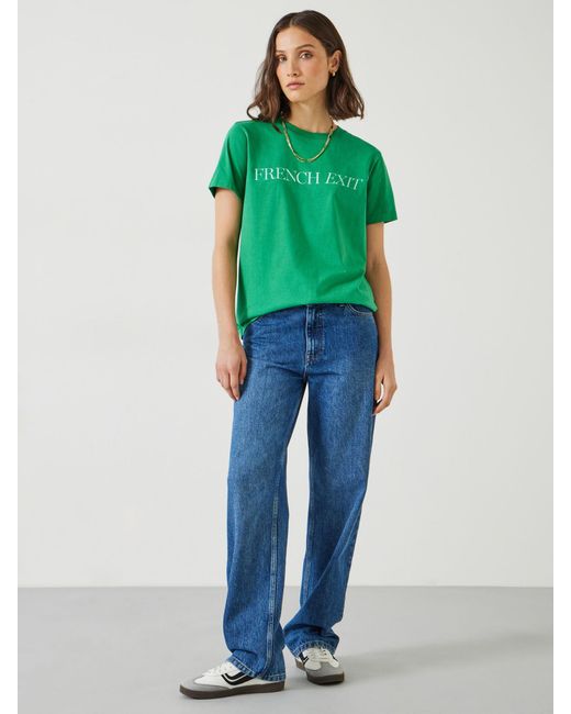 Hush Green French Exit Cotton T-shirt