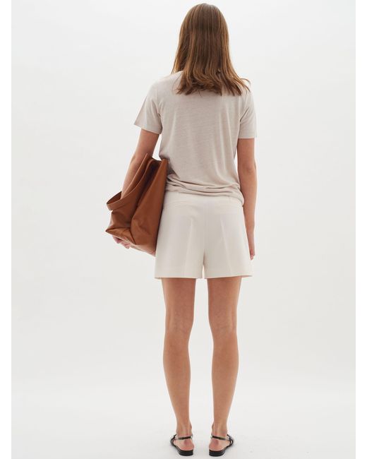 Inwear Natural Elisabeth Linen Blend Short Sleeve T-shirt