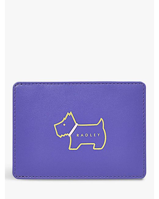 Radley Purple Heritage Dog Outline Small Travel Cardholder