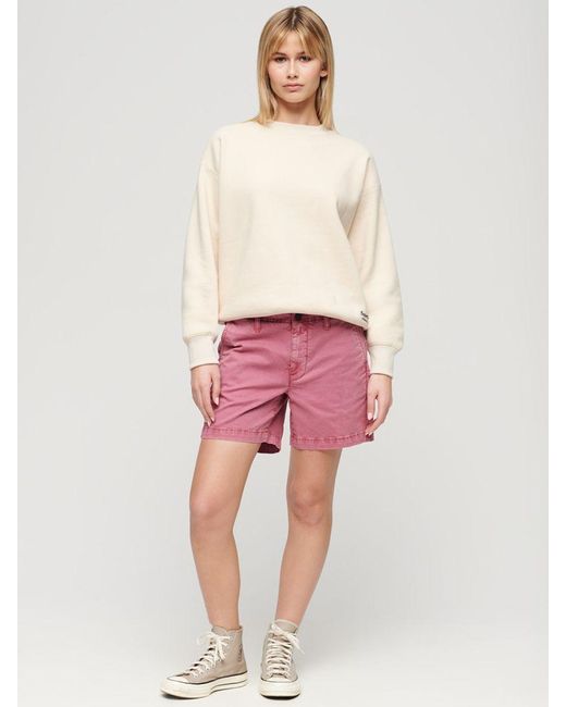 Superdry Pink Classic Chino Shorts