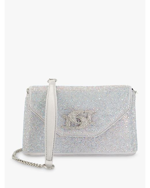 Dune Beamed Diamante Clutch Bag in White Lyst UK