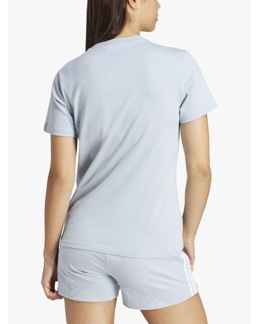 Adidas White Essentials Logo Short Sleeve T-shirt