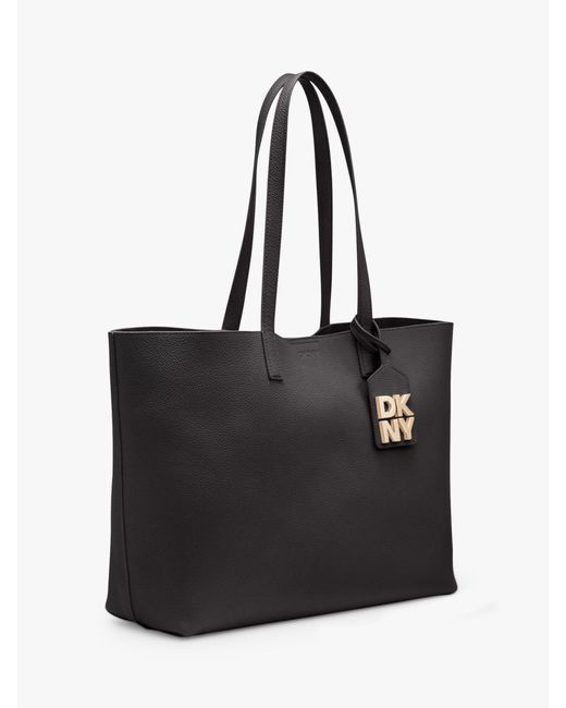 DKNY Black Park Slope Leather Tote Bag