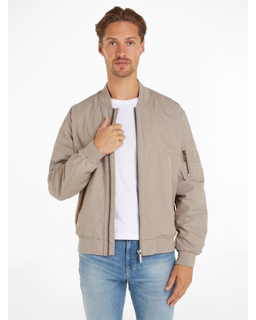 Calvin Klein Natural Organic Cotton Blend Bomber Jacket for men