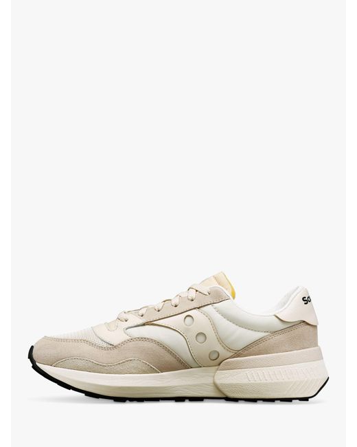 Saucony White Jazz Nxt Leather Blend Trainers