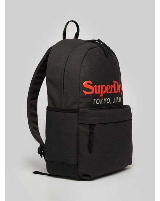 Superdry Black Venue Montana Backpack
