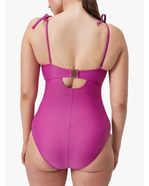 Speedo Purple Shaping Swimsuit