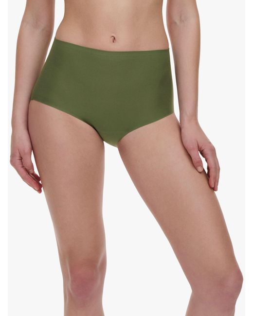 Chantelle Green Soft Stretch High Waisted Knickers
