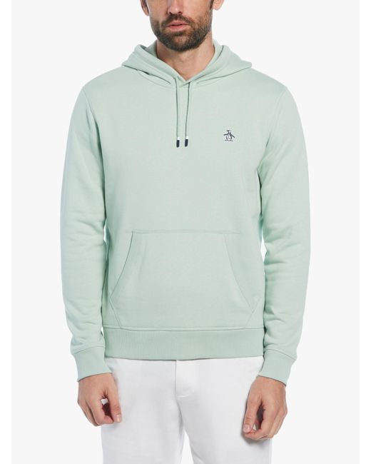 Original Penguin Organic Cotton Blend Hoodie in Green for Men