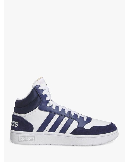 Adidas Blue Hoops 3.0 Mid Trainers for men
