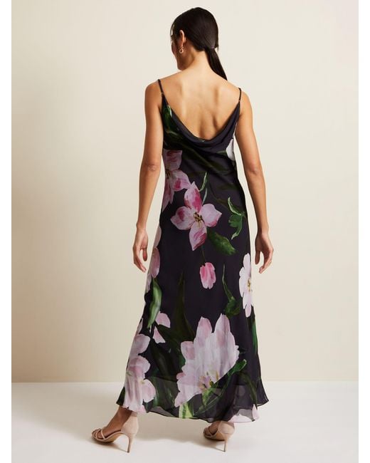 Phase Eight Natural Esther Floral Print Maxi Dress