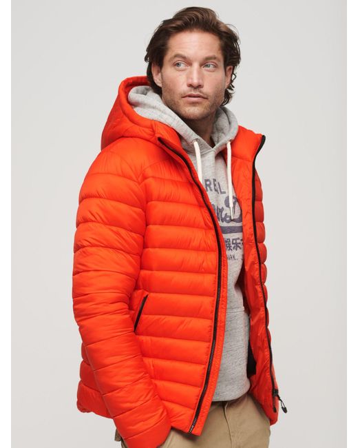 Mens red hot sale superdry jacket