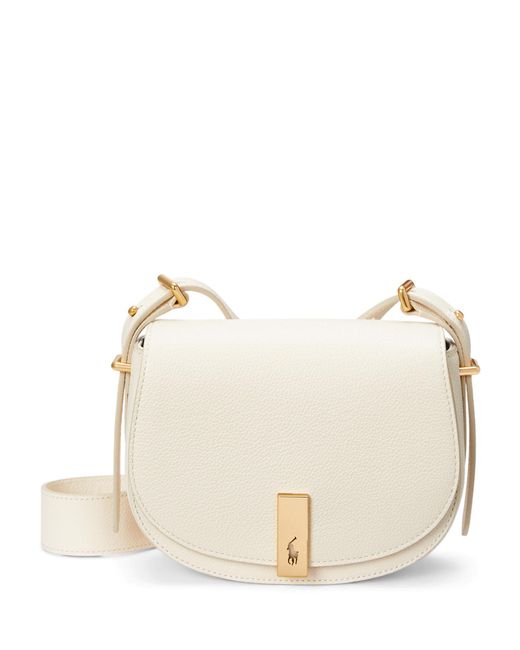 Ralph Lauren Natural Polo Id Leather Cross Body Bag