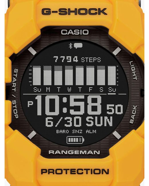 G-Shock Orange G-shock Rangeman Solar Resin Strap Watch for men
