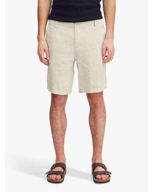 Casual Friday Natural Pandrup Linen Shorts for men